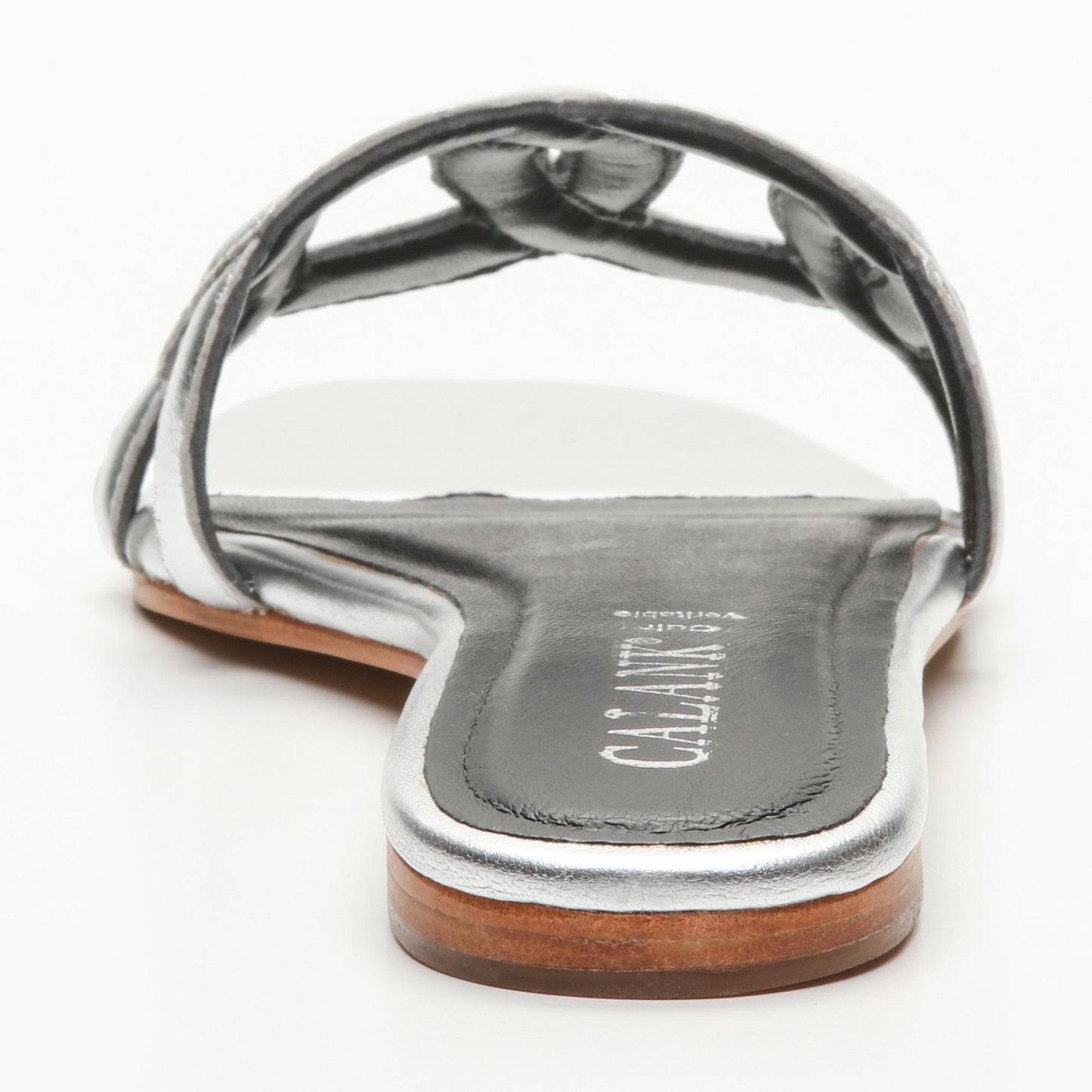 ROMI sandales en cuir silver