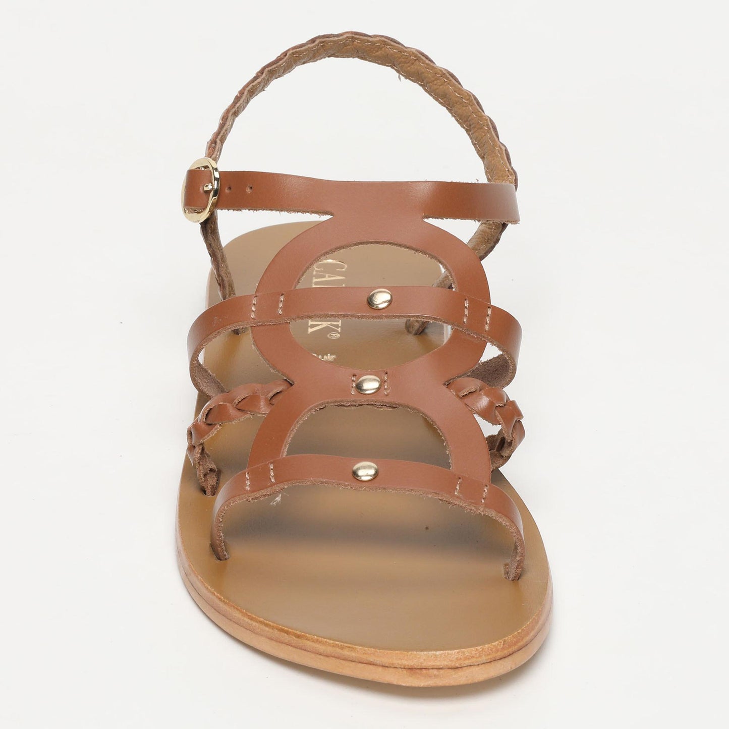 ROSSANO sandales en cuir camel