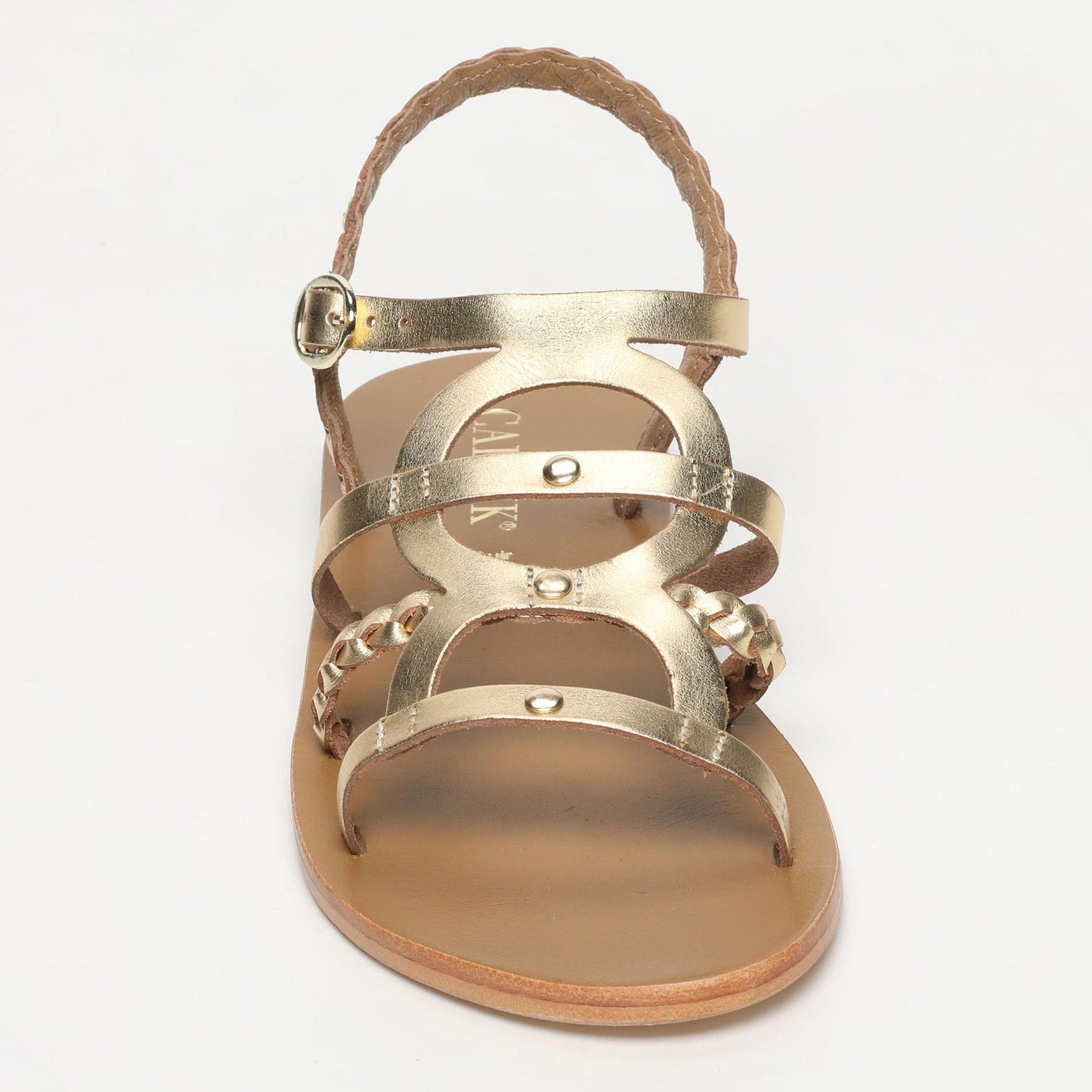 ROSSANO sandales en cuir dark gold