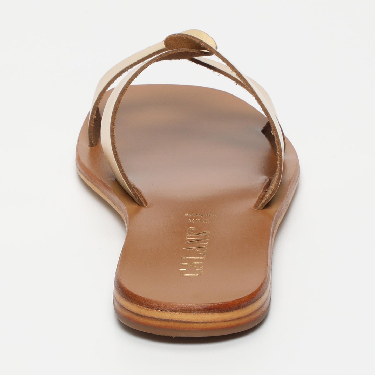 Ruby sandales en cuir dark gold