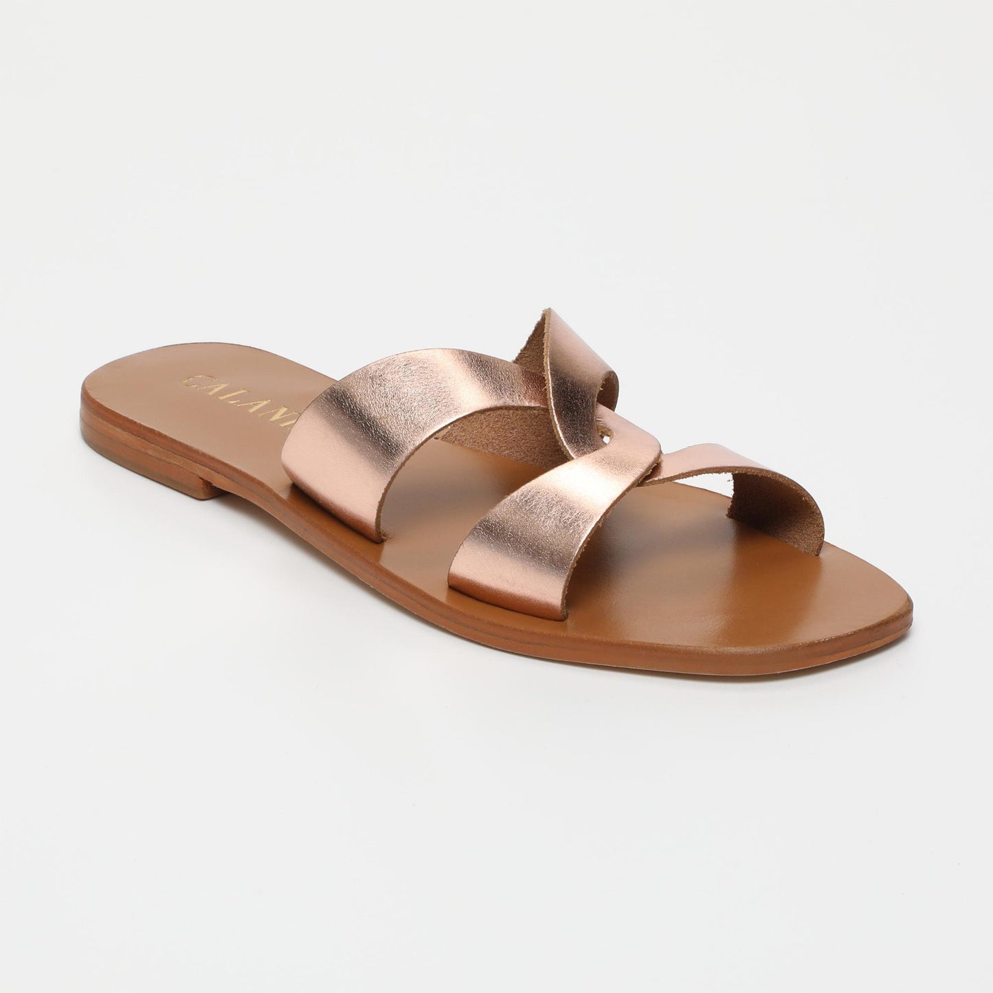 Ruby sandales en cuir rosegold