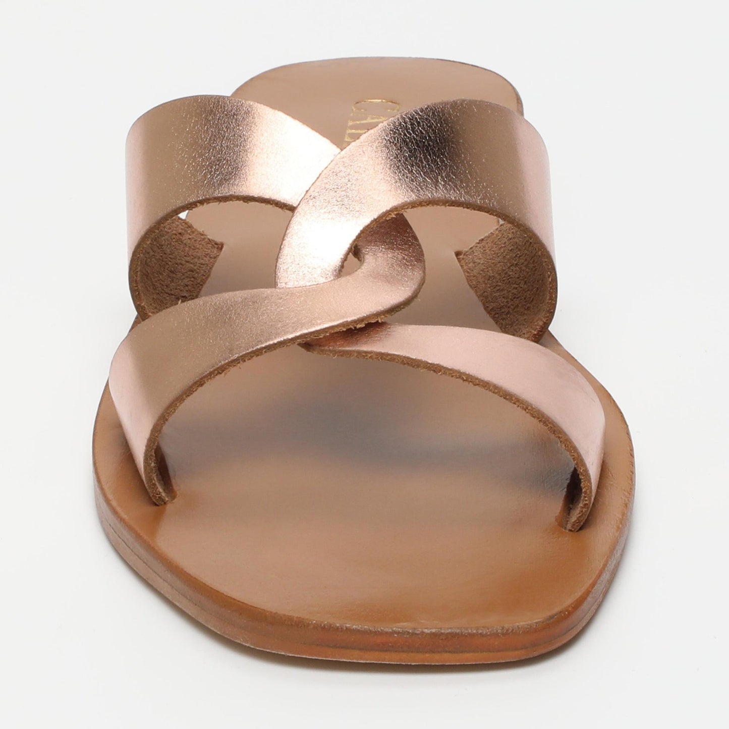 Ruby sandales en cuir rosegold