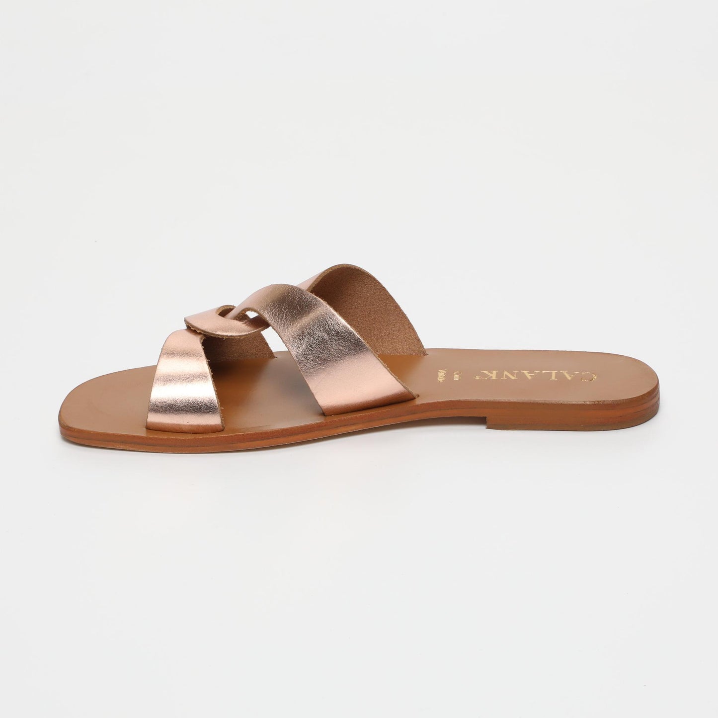 Ruby sandales en cuir rosegold
