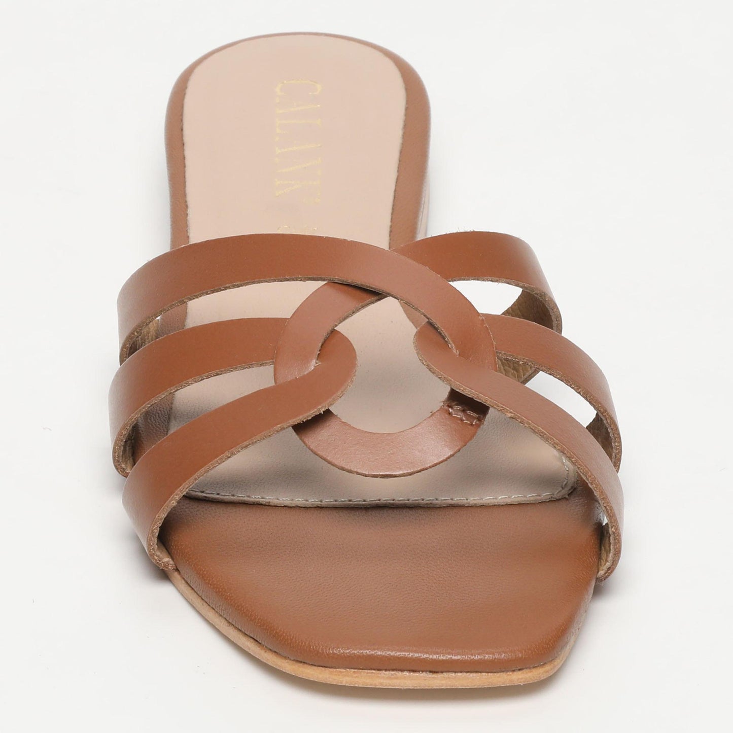 SARNO sandales en cuir camel