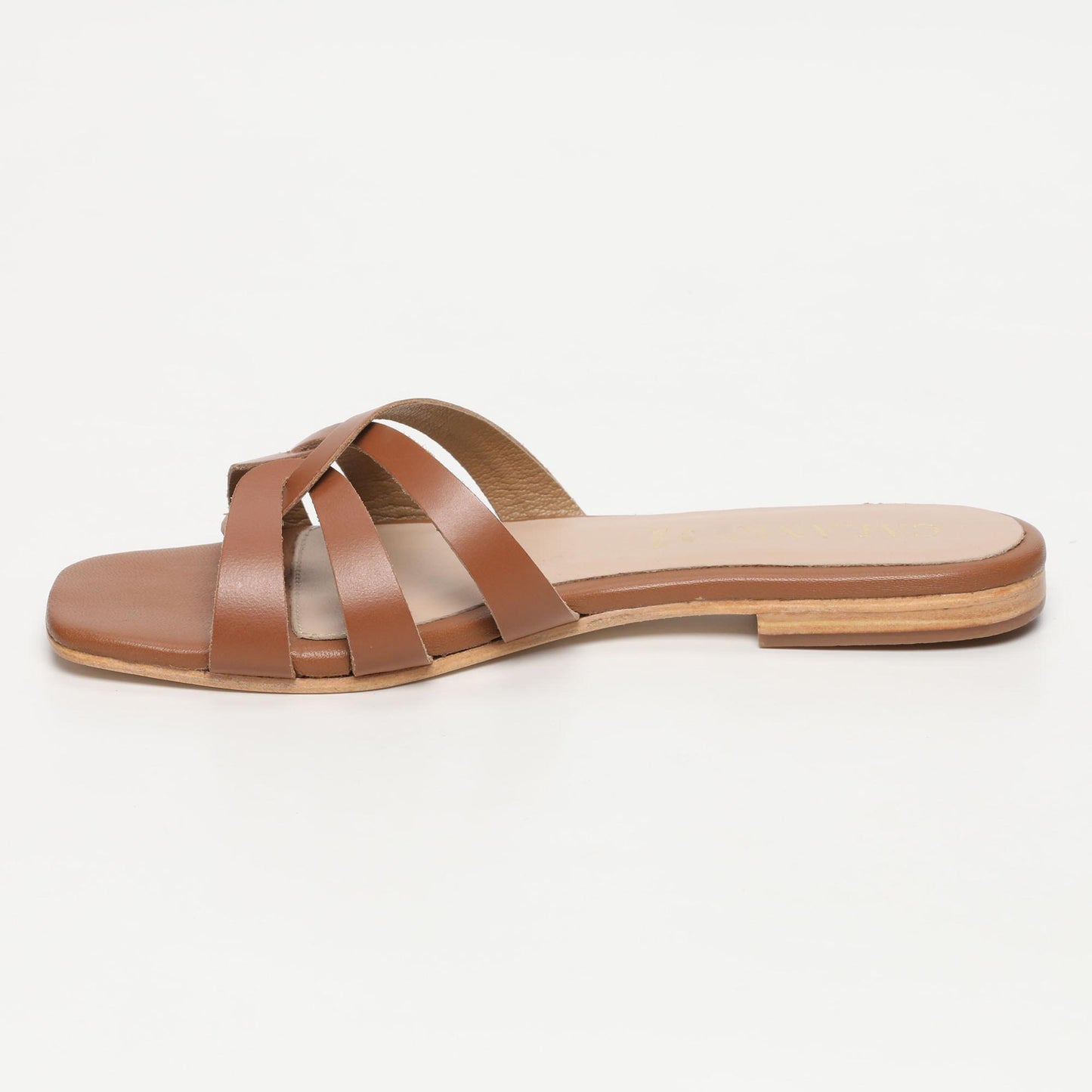 SARNO sandales en cuir camel