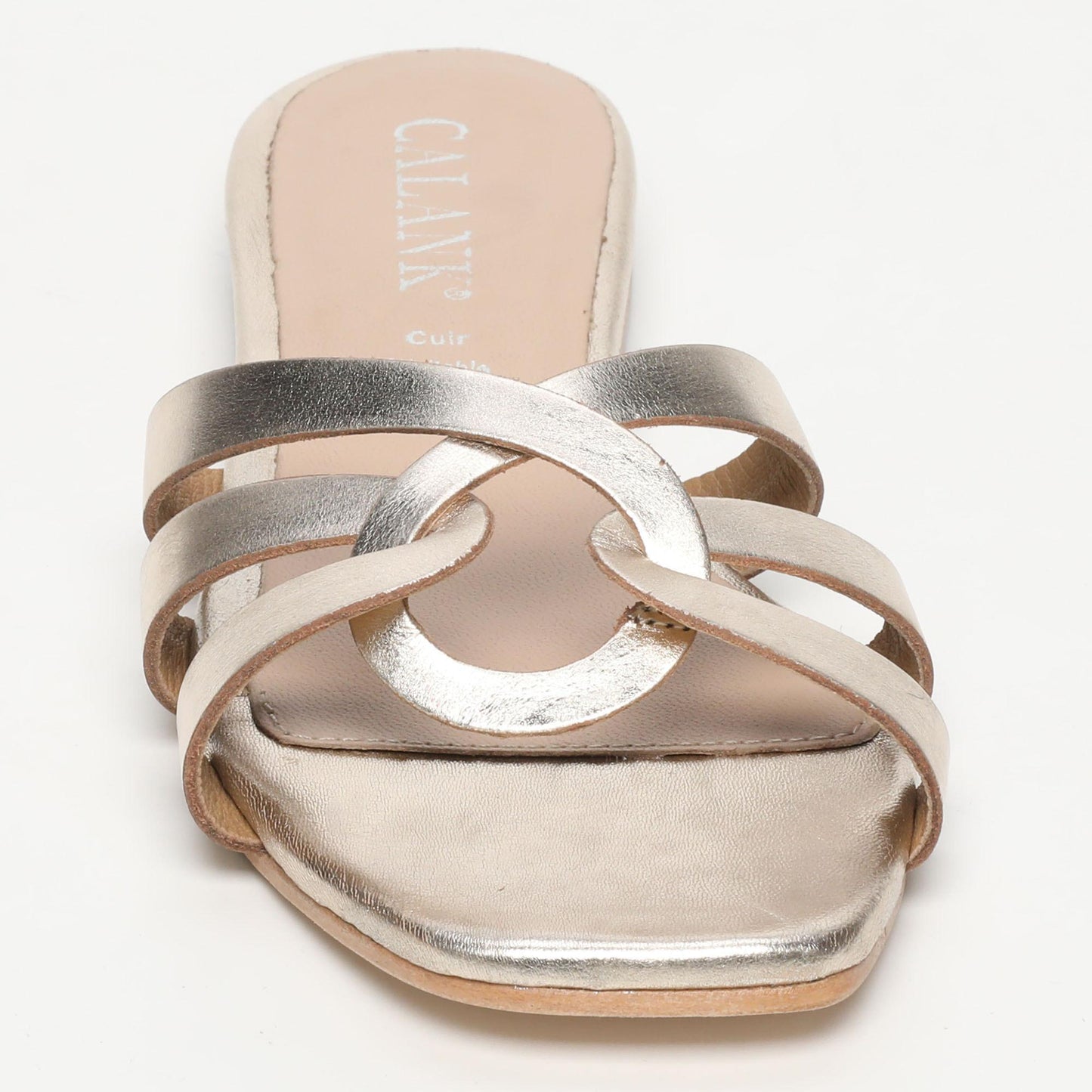 SARNO sandales en cuir gold