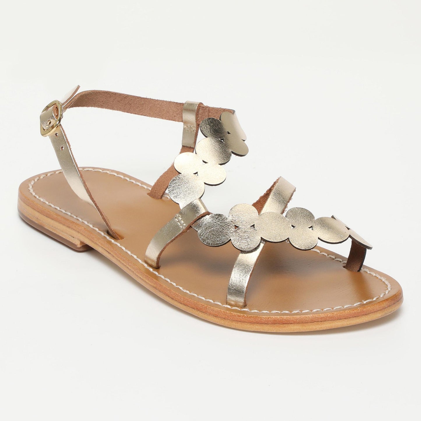 SARZANA sandales en cuir gold