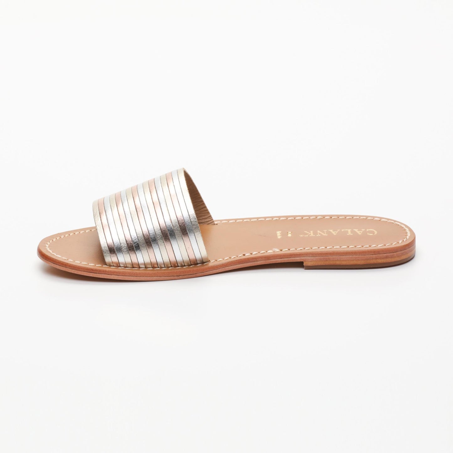 SEANA sandales en cuir gold silver rosegold