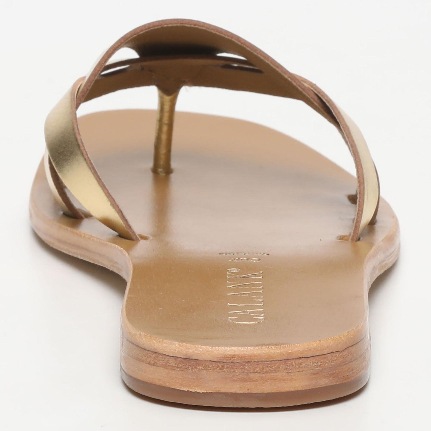 SPINEA sandales en cuir dark gold