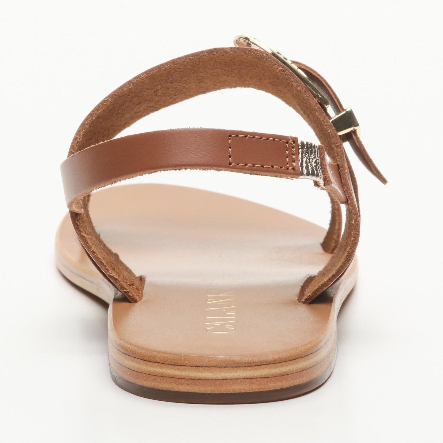 SUD sandales en cuir camel