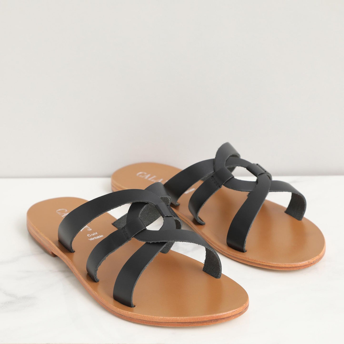 Sarah sandales en cuir black