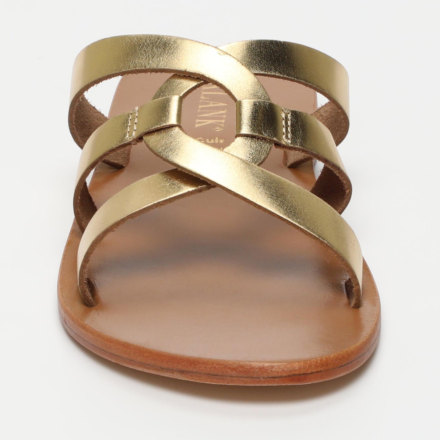 Sarah sandales en cuir dark gold