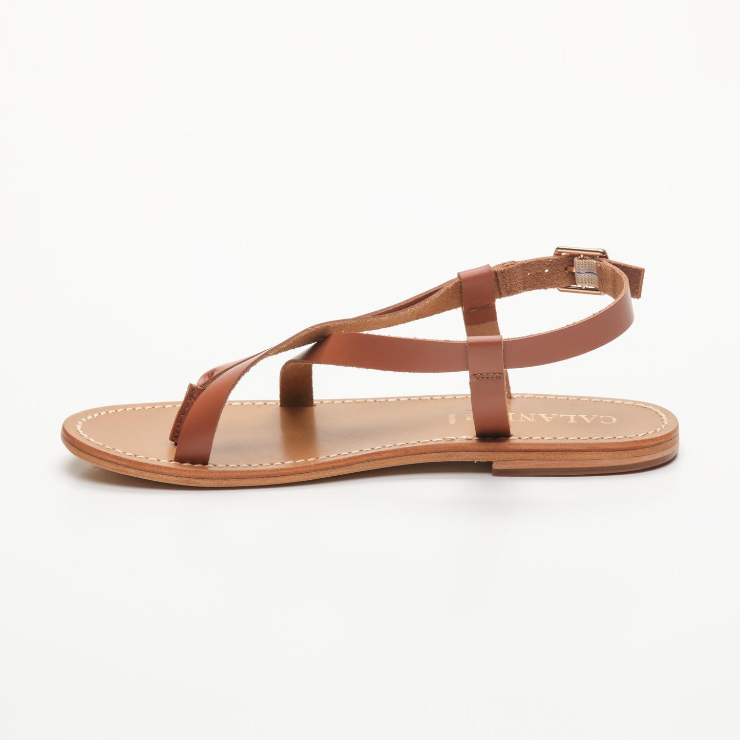 TUSKA sandales en cuir camel