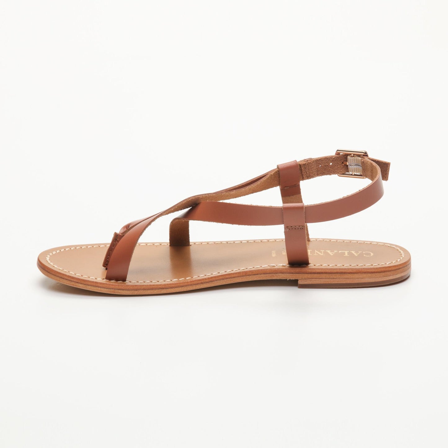 TUSKA sandales en cuir camel