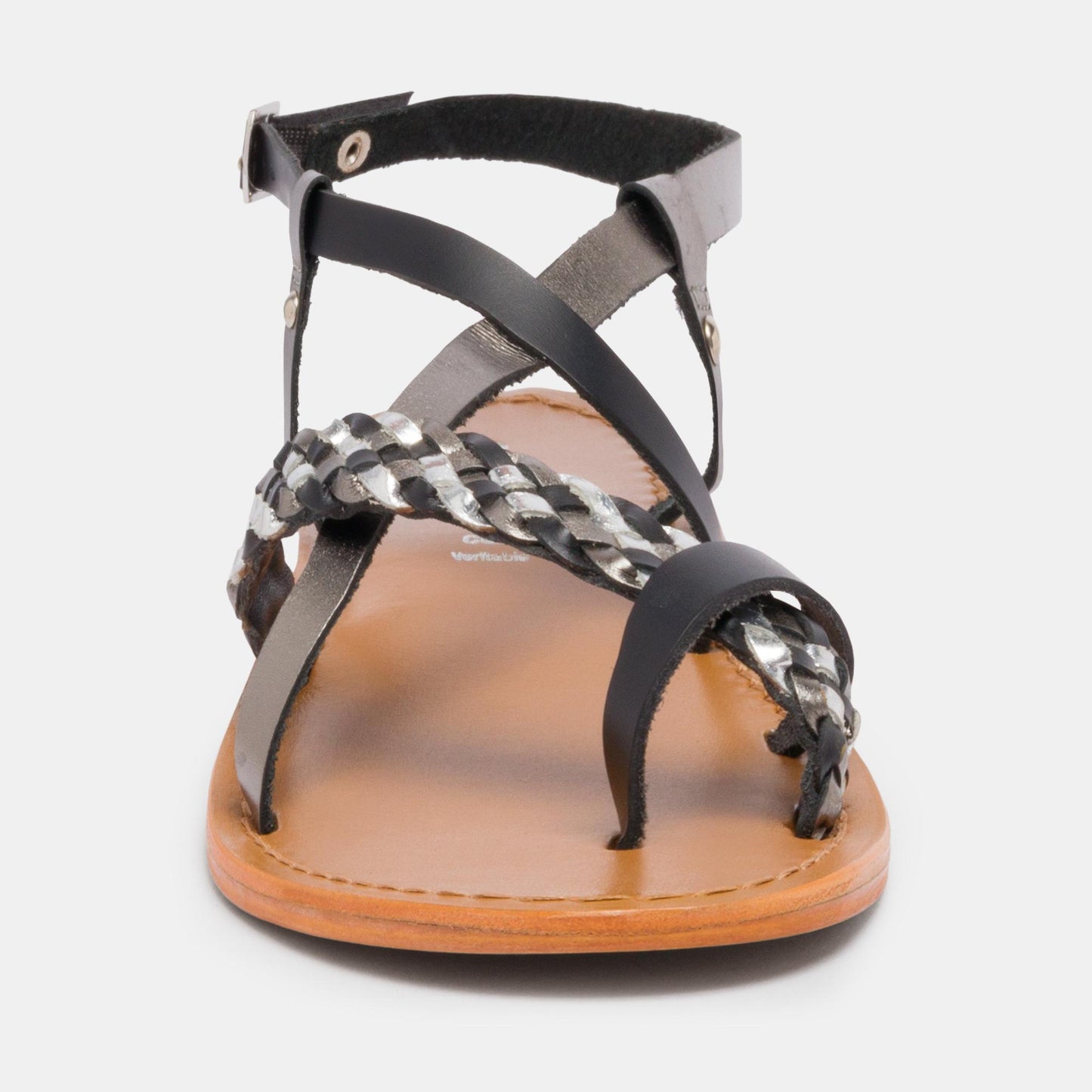 URUGUAIANA sandales en cuir silver black pewter