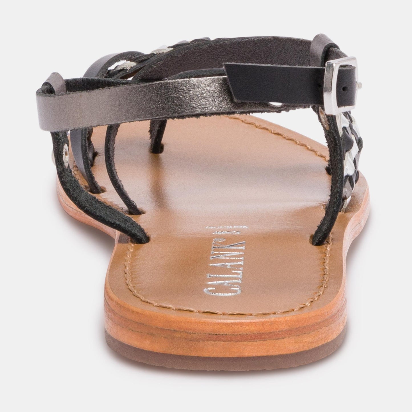 URUGUAIANA sandales en cuir silver black pewter