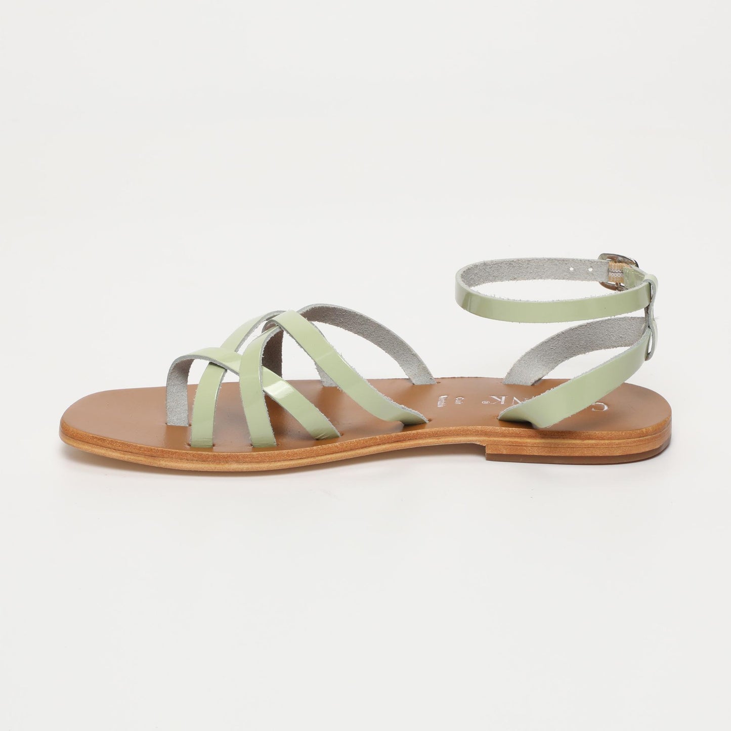 VARELA sandales en cuir mint