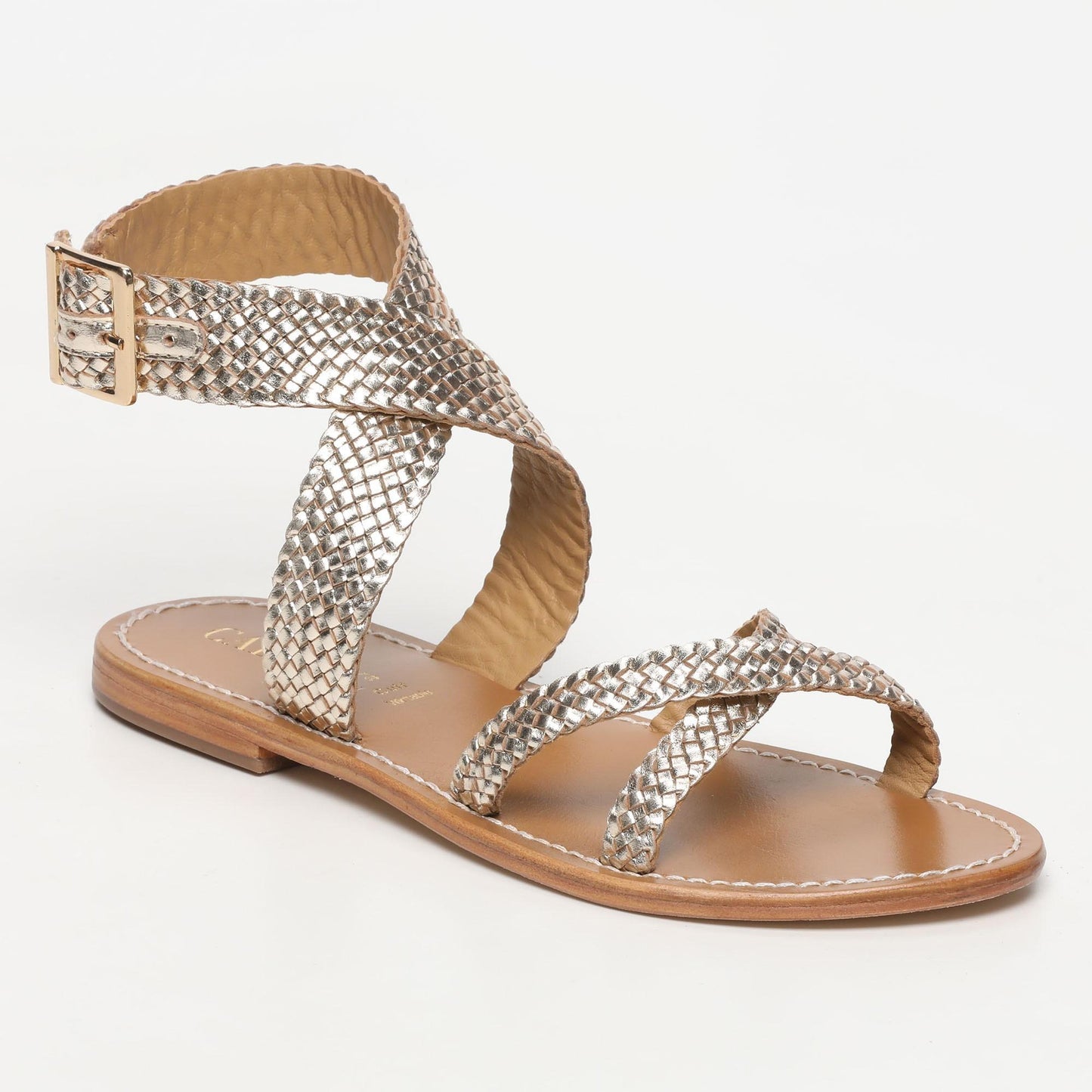 VILCUN sandales en cuir gold