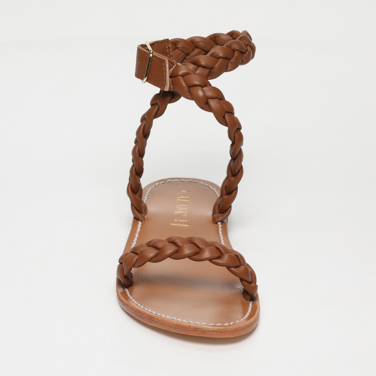 lani sandales en cuir camel