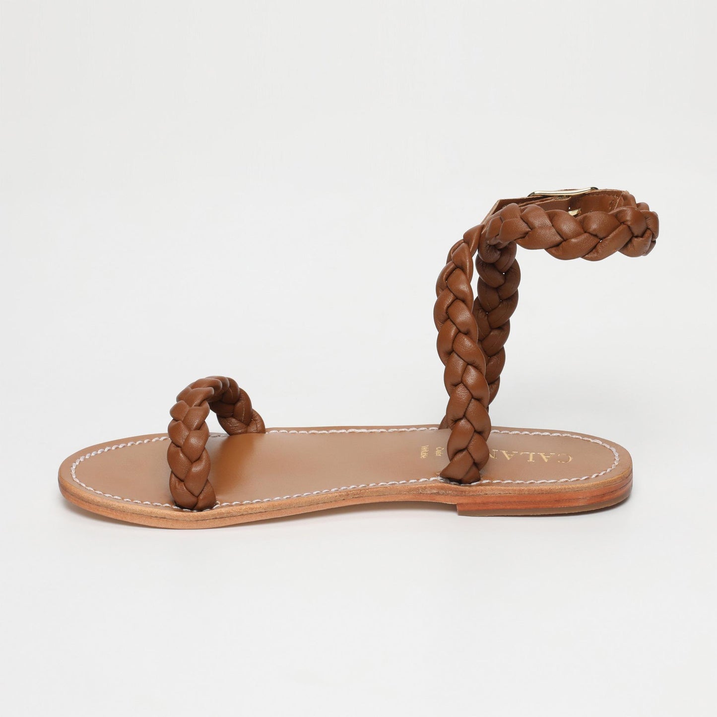lani sandales en cuir camel