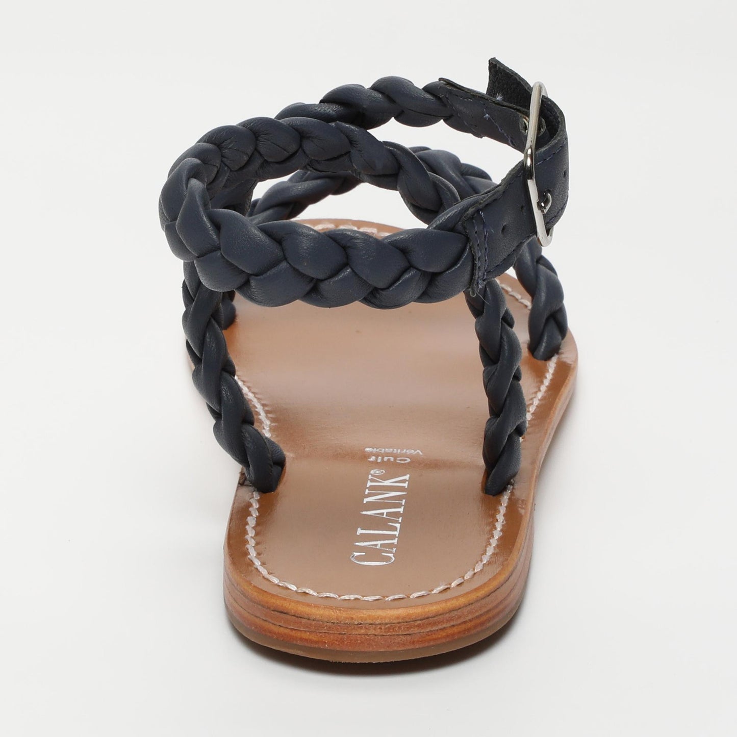 lani sandales en cuir navy
