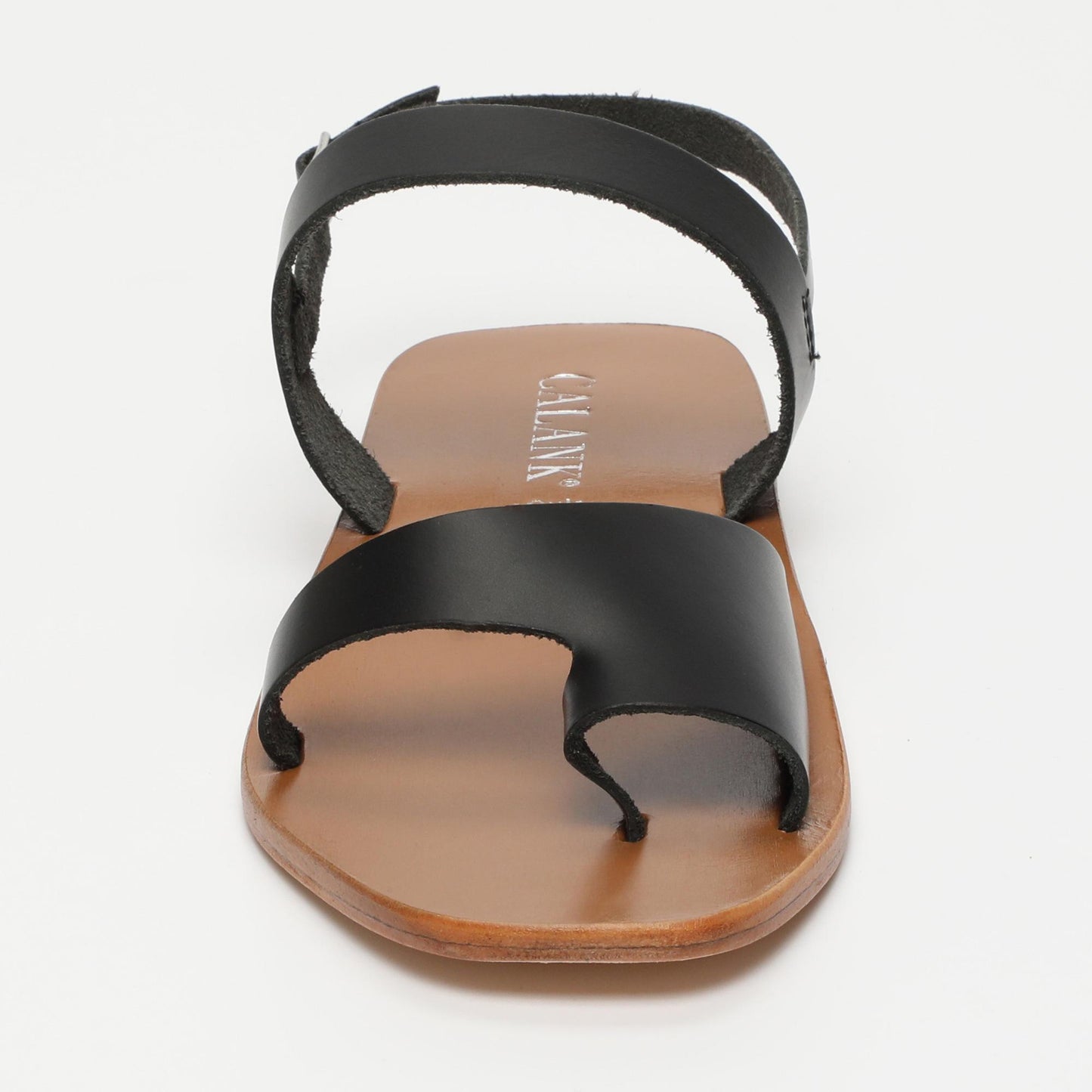 line sandales en cuir black