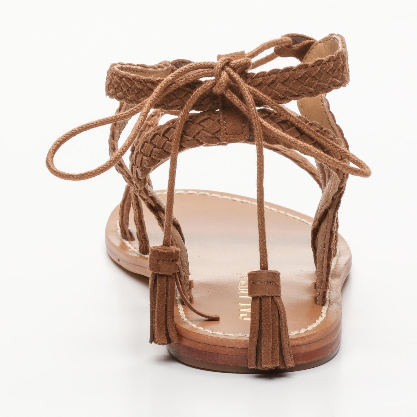 ANILENA sandales en cuir camel
