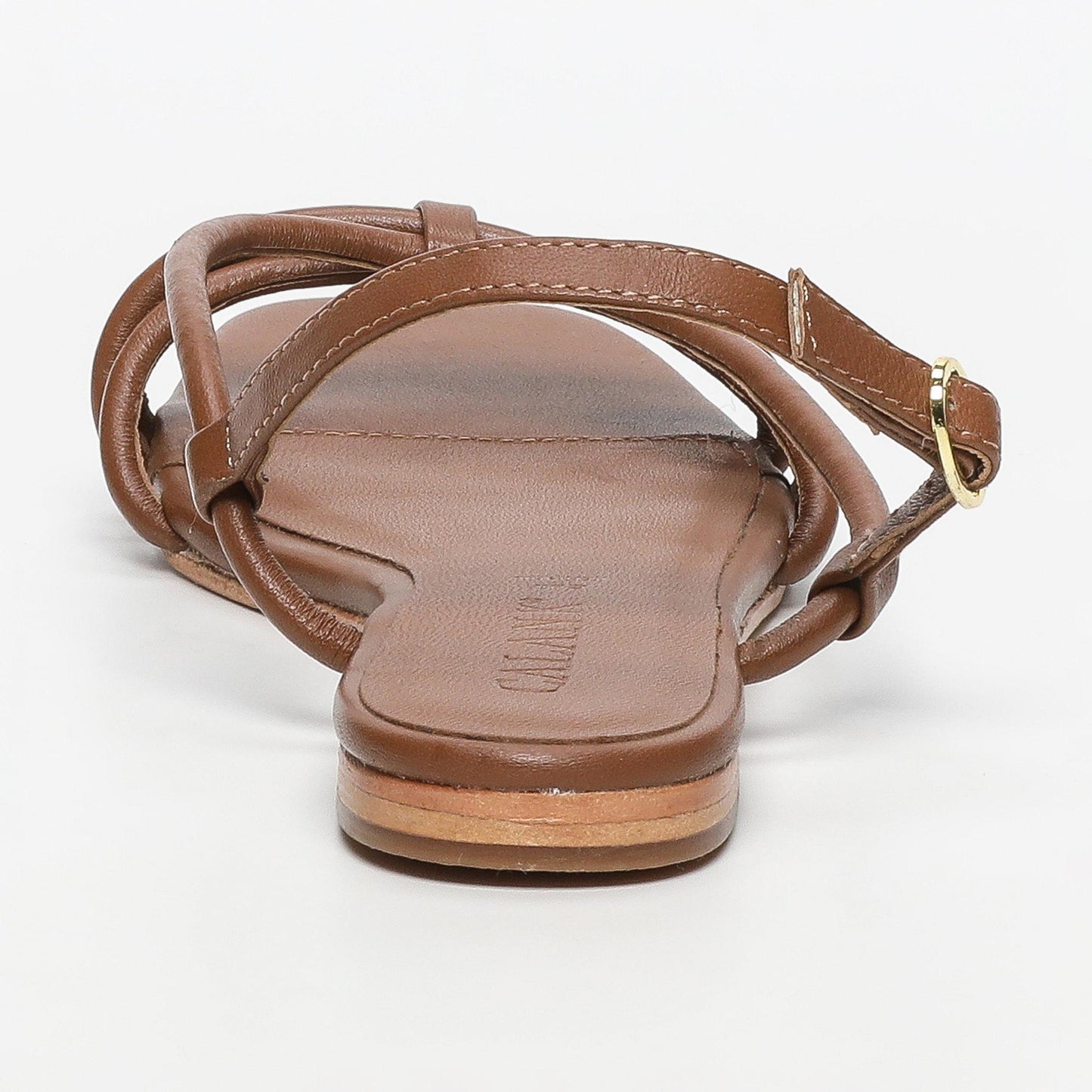 Aachal sandales en cuir camel