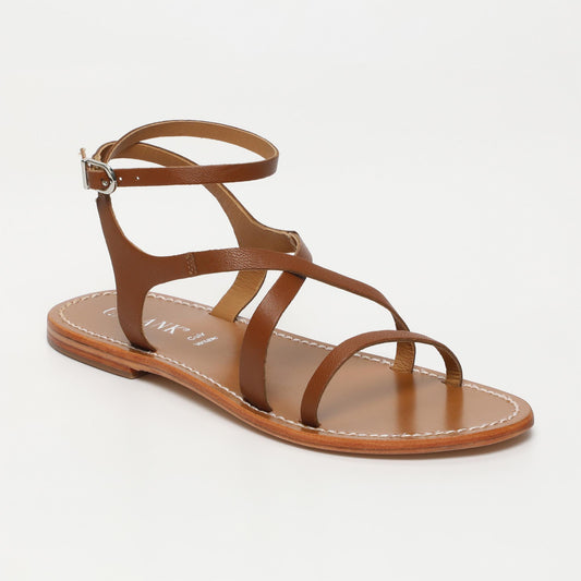 Ariana sandales en cuir camel