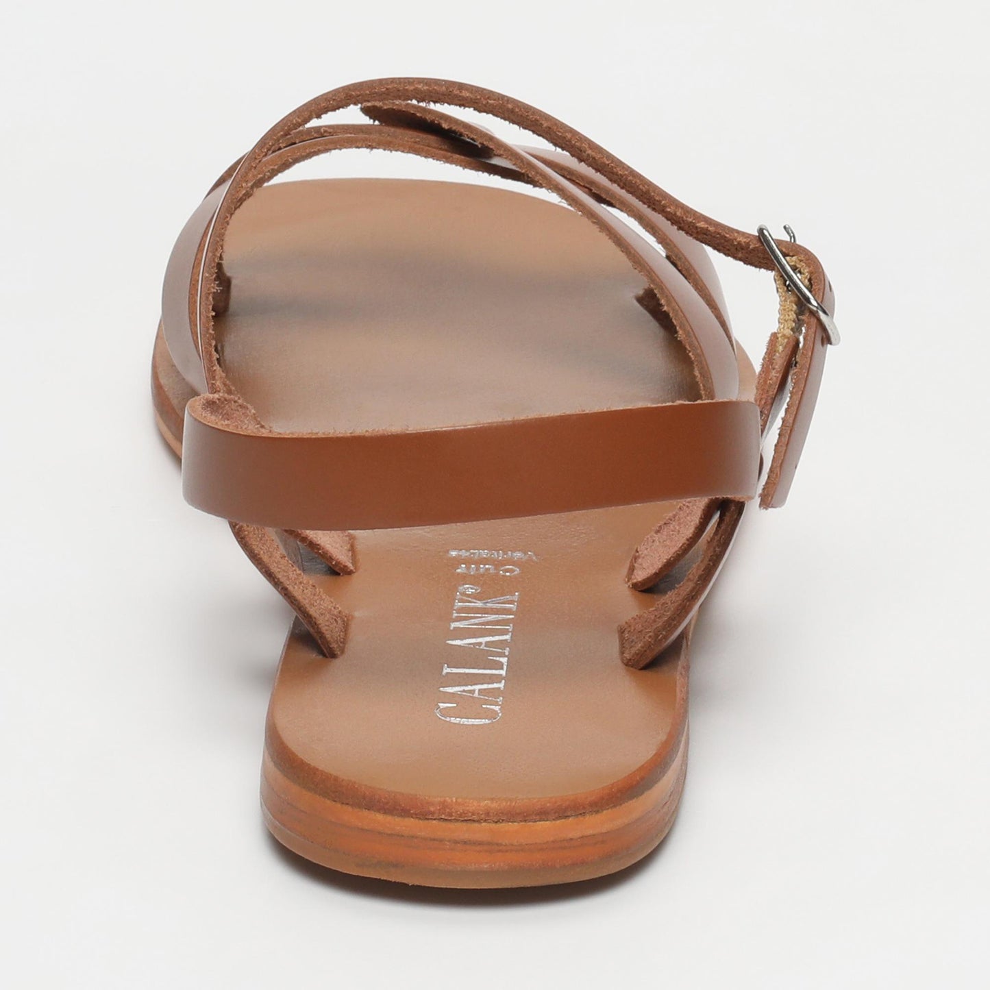 Autumn sandales en cuir camel
