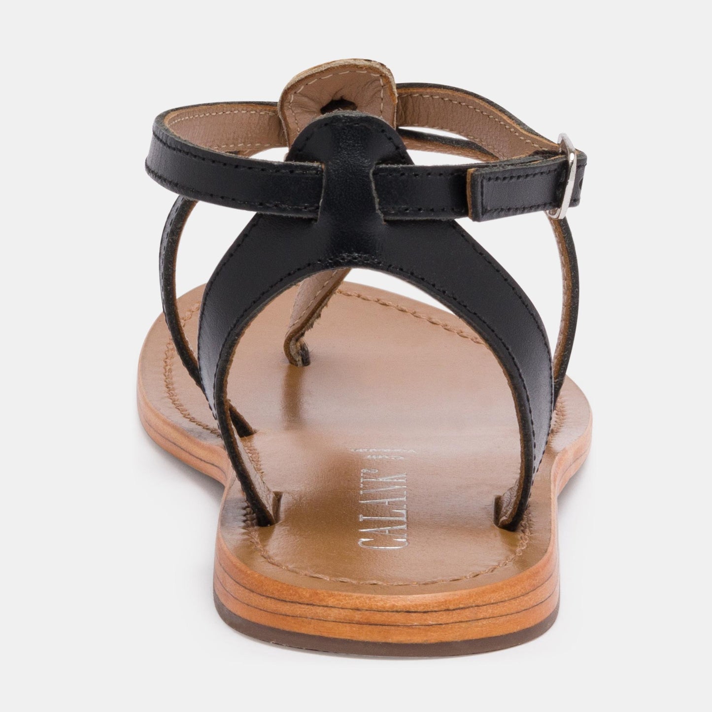 BARRA sandales en cuir black leopard