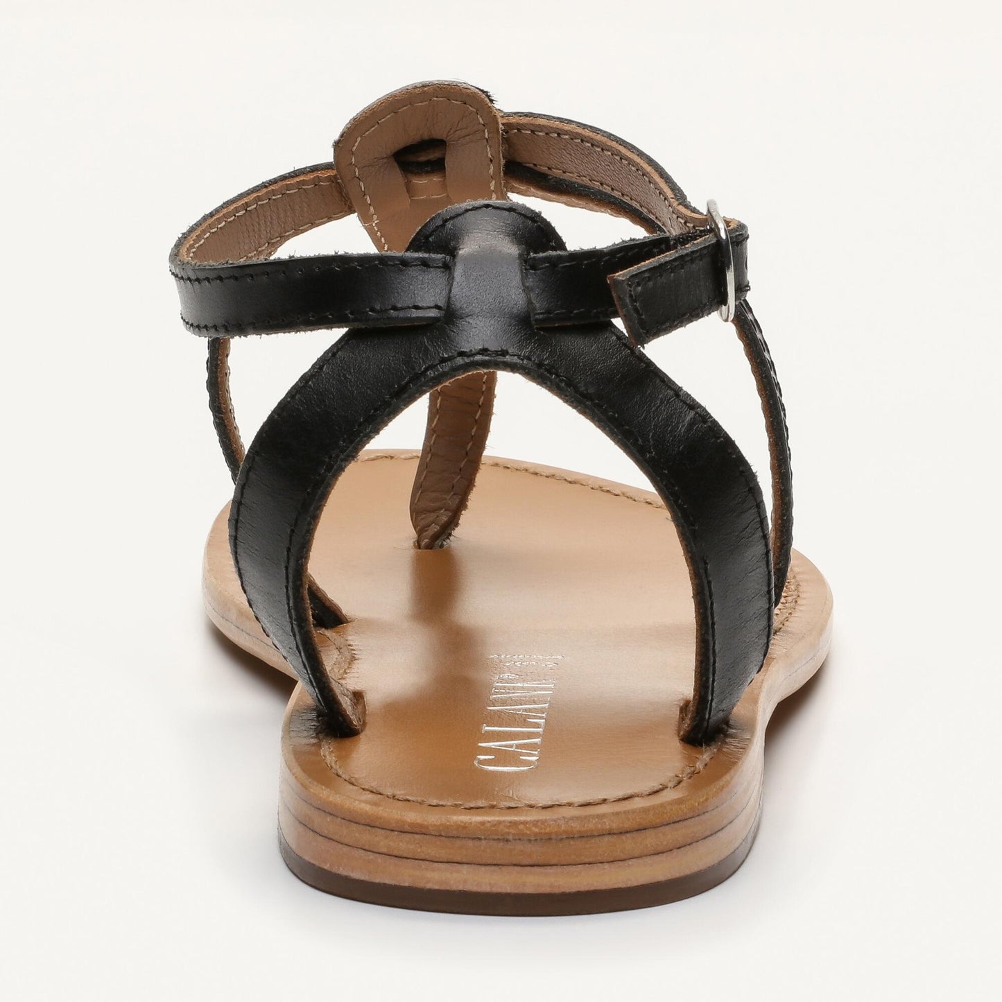 BARRA sandales en cuir black leopard