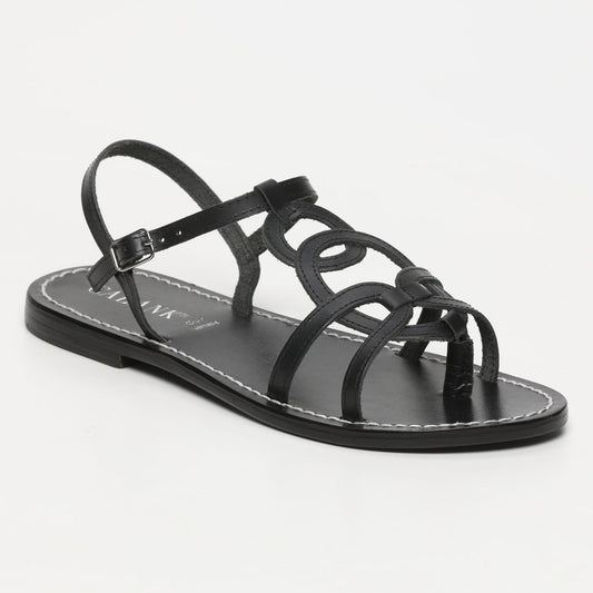 CABANA sandales en cuir black