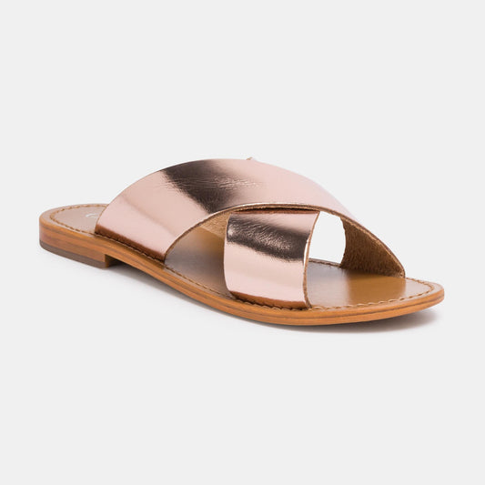 COPACABANA sandales en cuir cooper