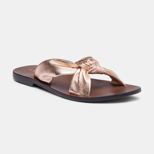 CORREA sandales en cuir cooper