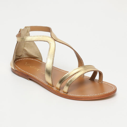 COVAS sandales en cuir dark gold