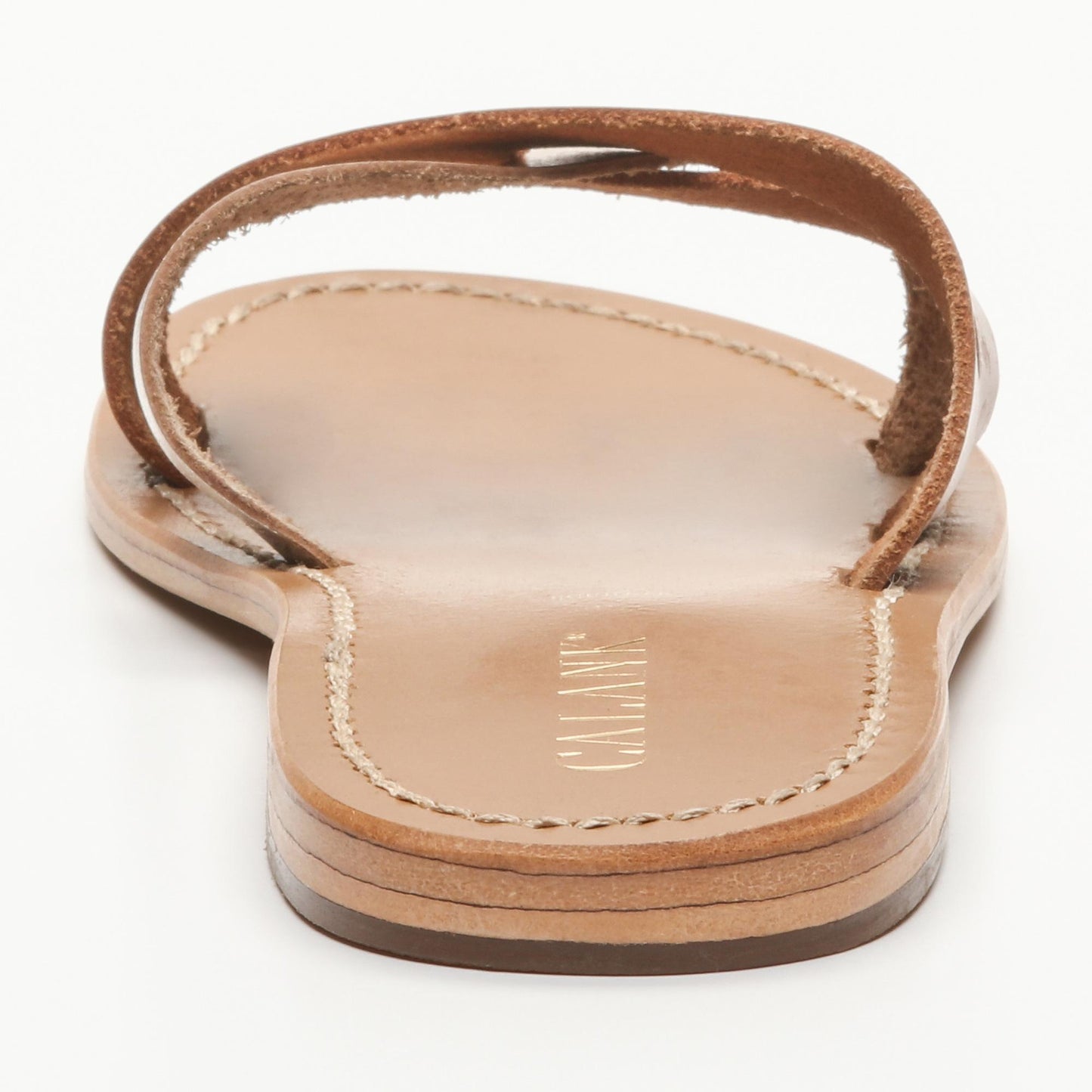 DAERE sandales en cuir camel gold