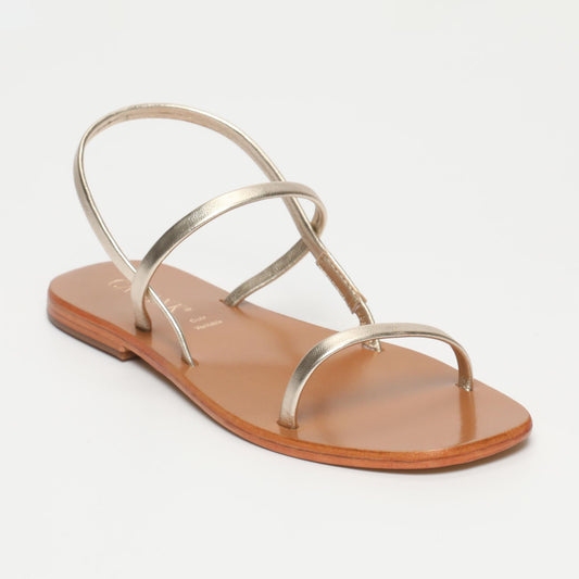 DORRIN sandales en cuir gold