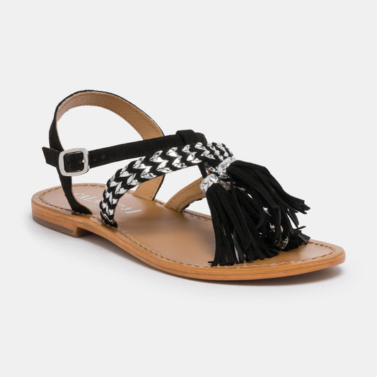 DRUSILLA sandales en cuir black silver