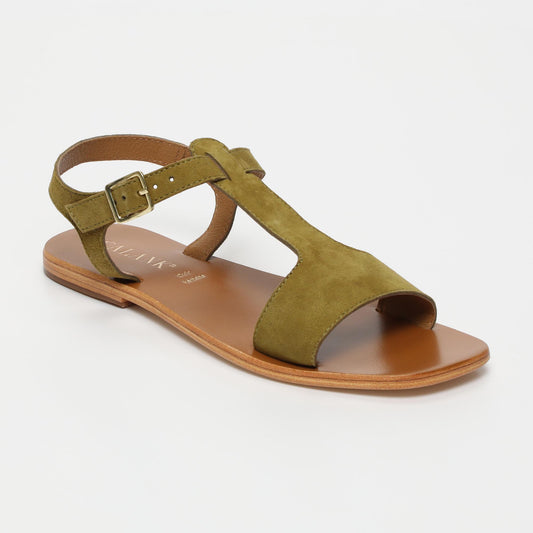 FARNOUSH sandales en cuir olive