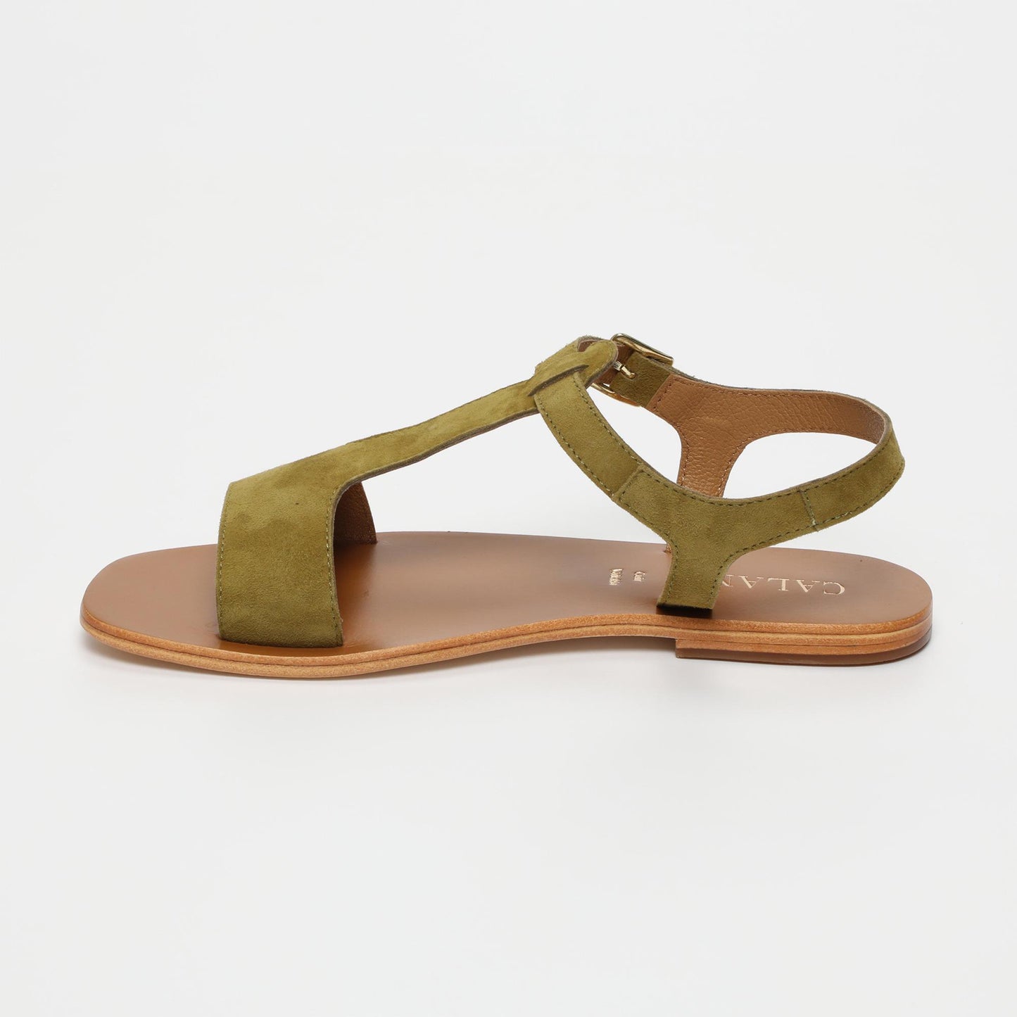 FARNOUSH sandales en cuir olive