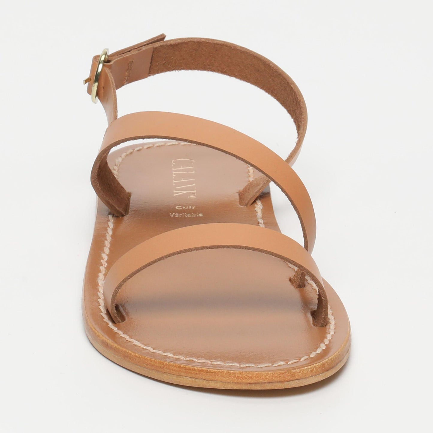 FATOMEH sandales en cuir cream