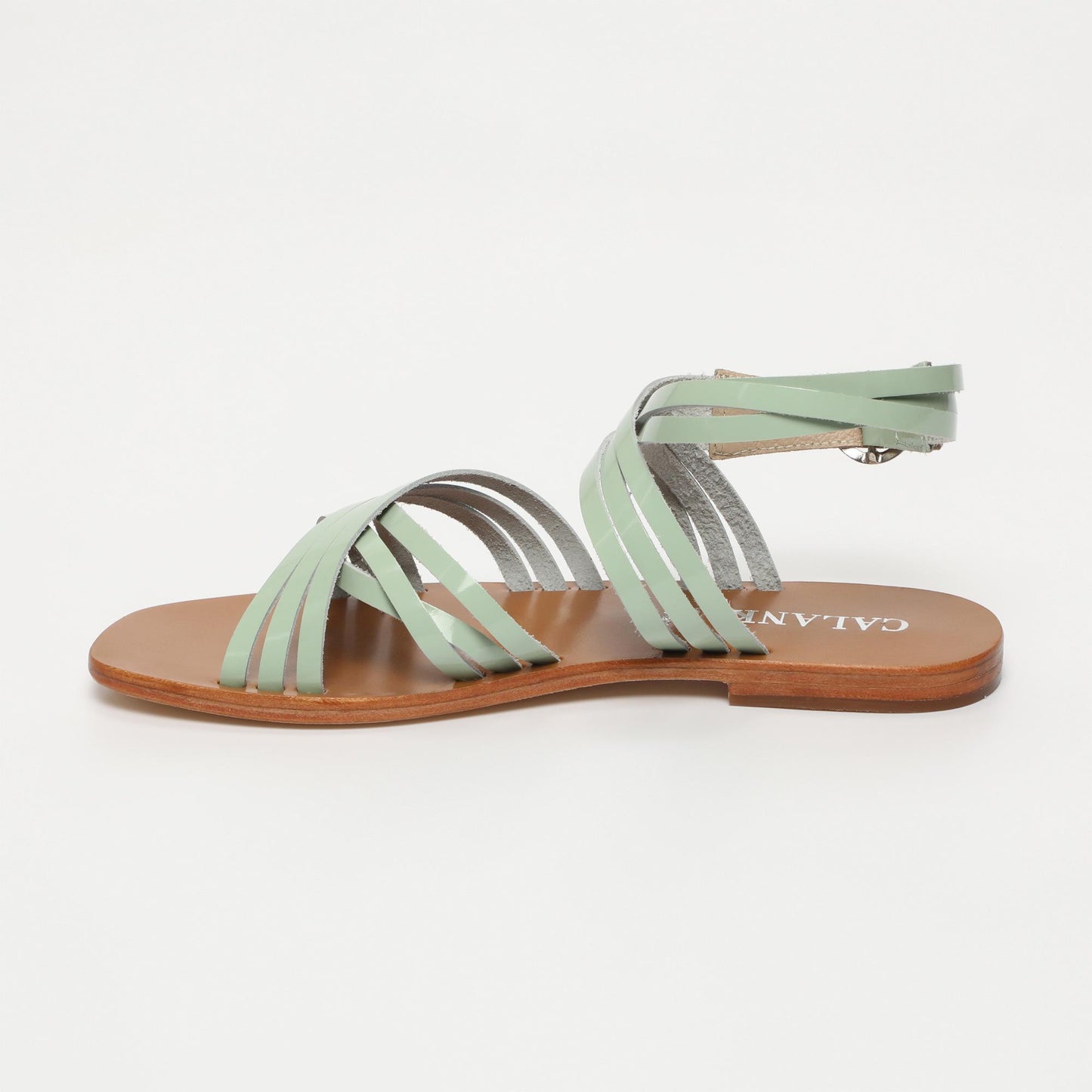 FELINE sandales en cuir mint