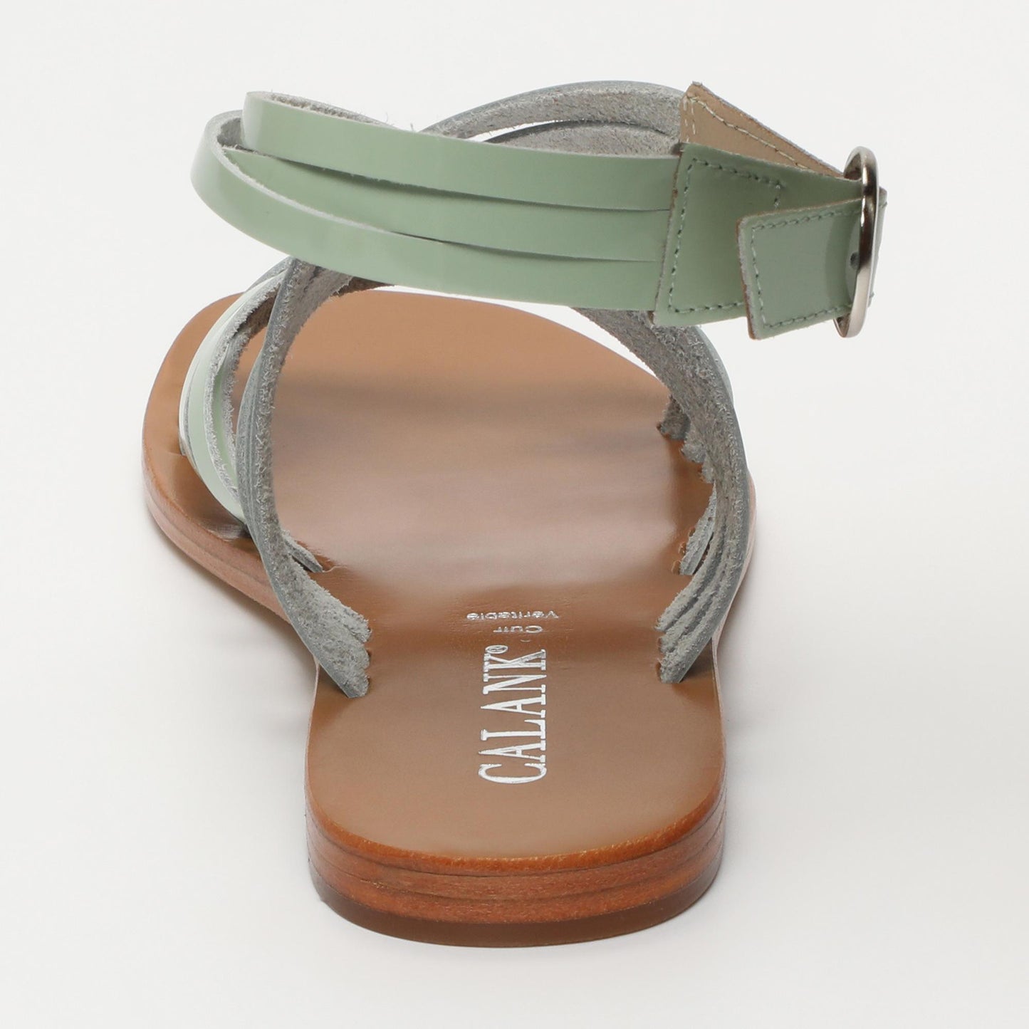 FELINE sandales en cuir mint