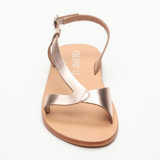 FLO sandales en cuir rosegold