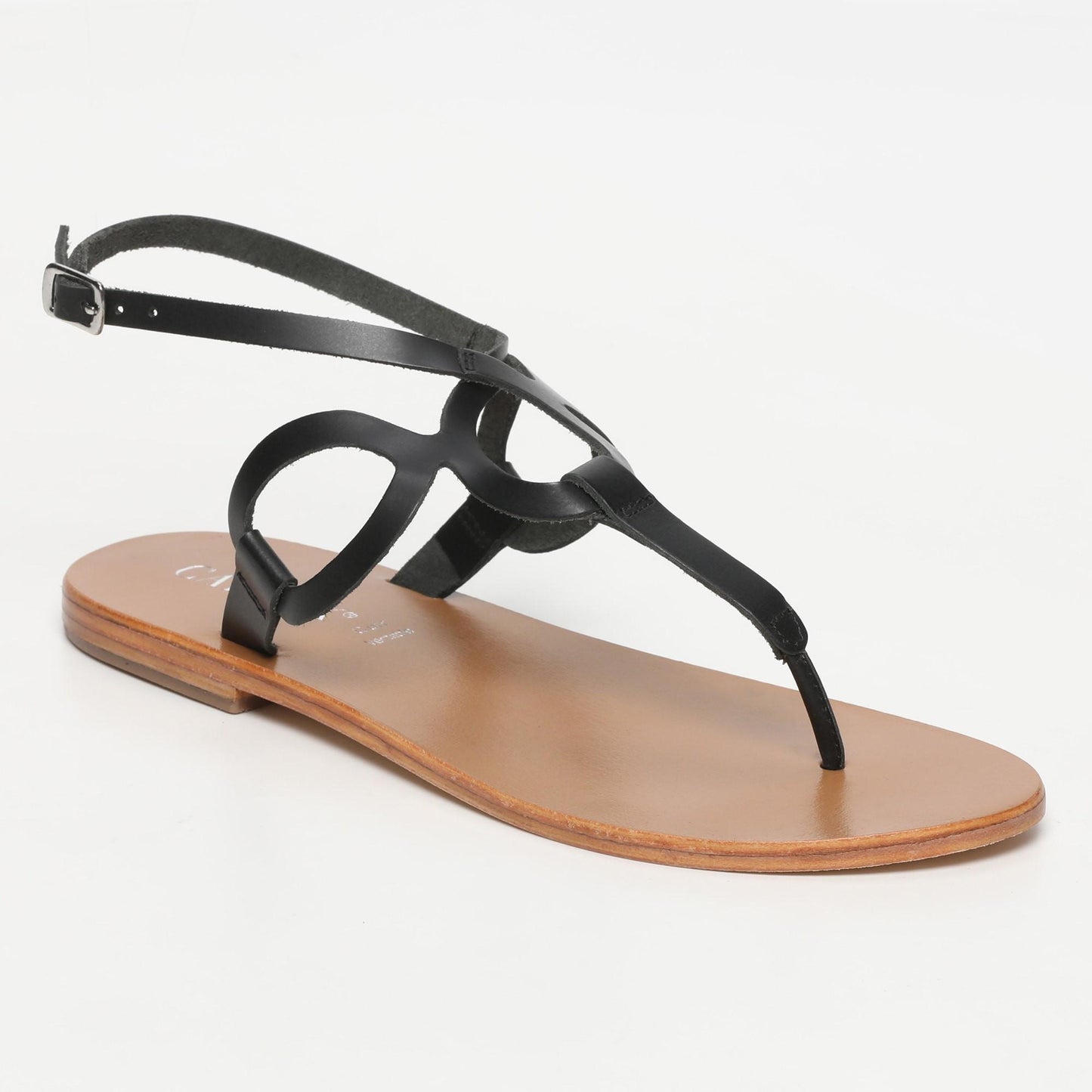 GALLEGOS sandales en cuir black