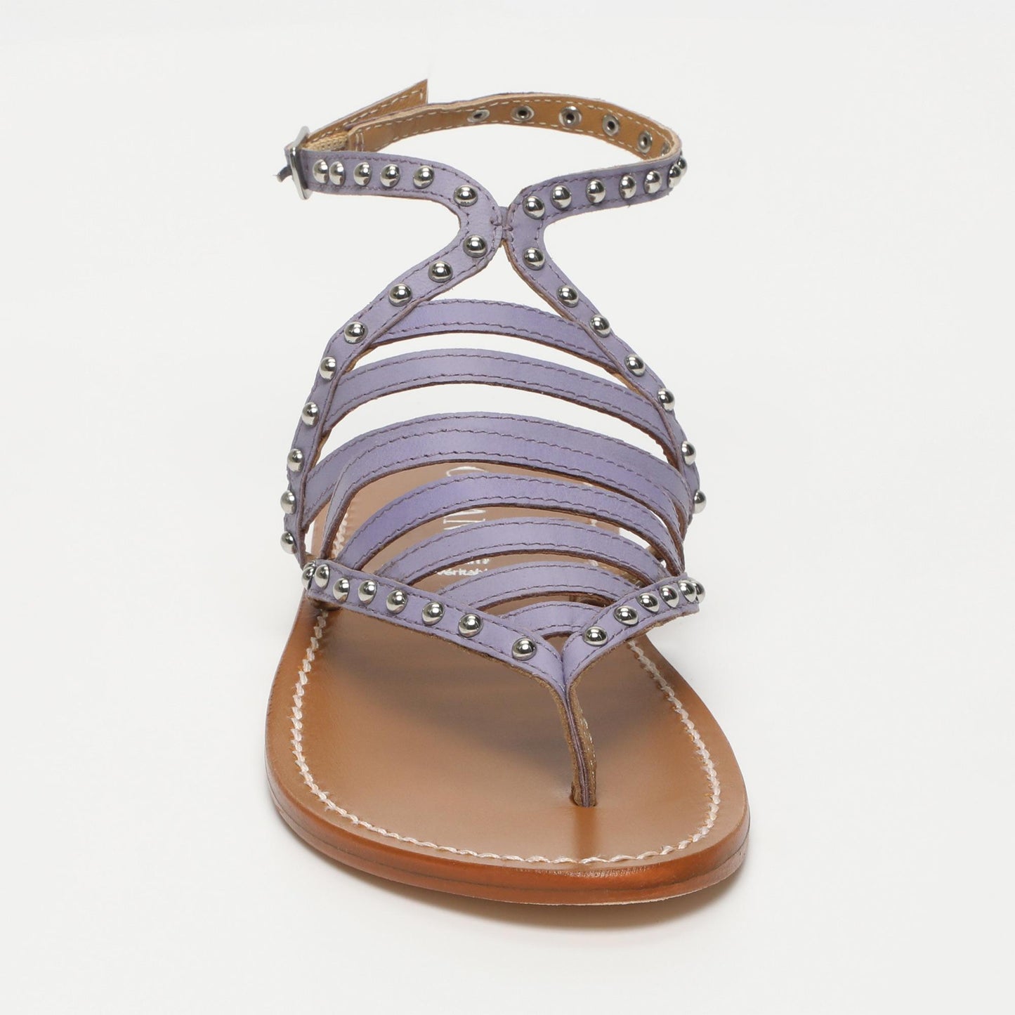 GARCES sandales en cuir lavander