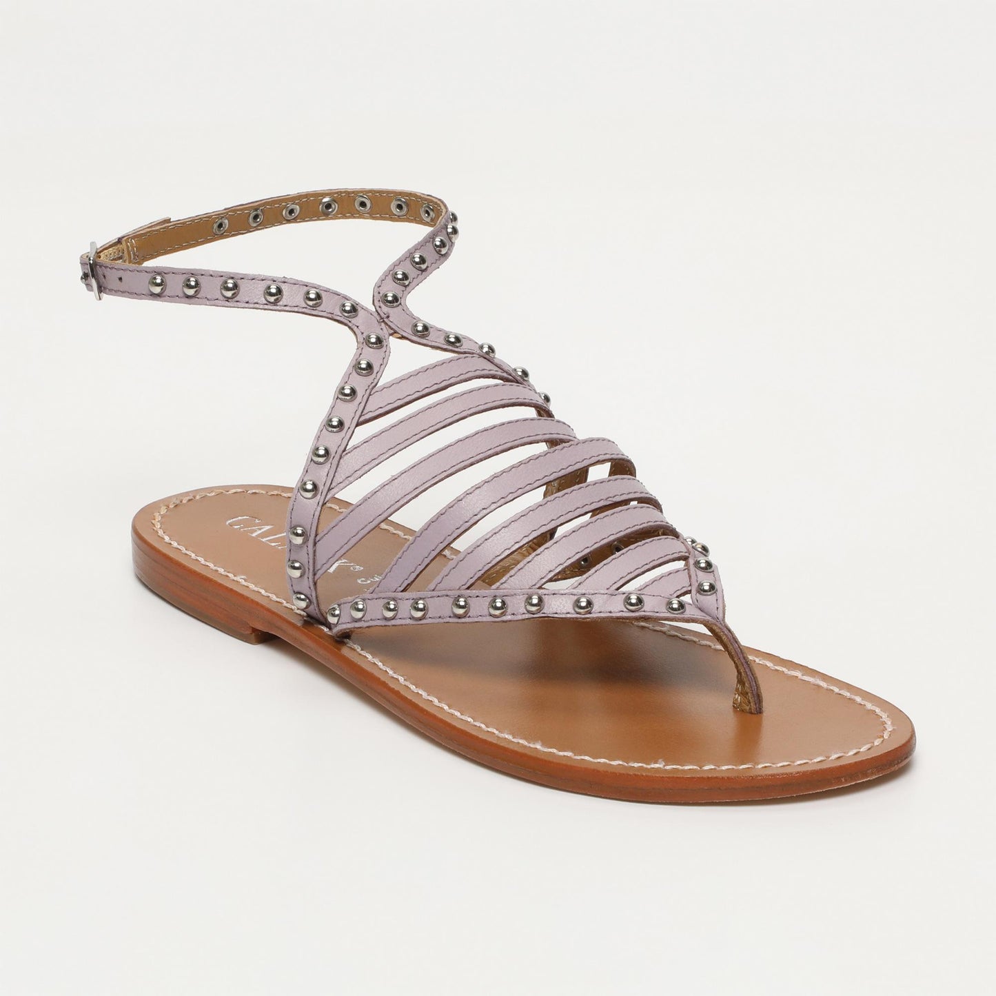 GARCES sandales en cuir lilac