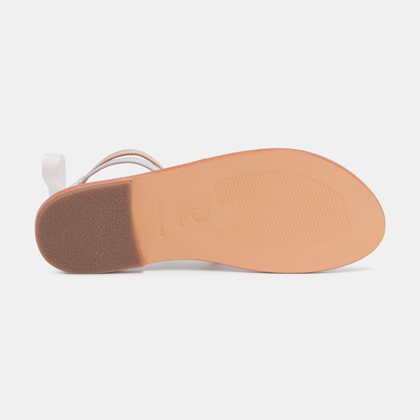 GIBBOSA sandales en cuir silver gold