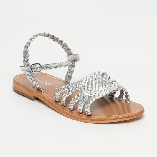 GORDAFAFARID sandales en cuir silver